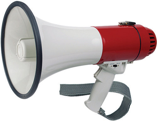 Megaphone-mit-Sirene