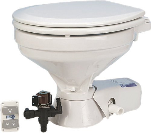 Toilette-mit-Elektropumpe-Tank